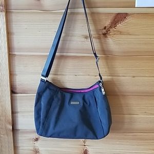 Baggallini Charcoal Slim Crossbody Hobo